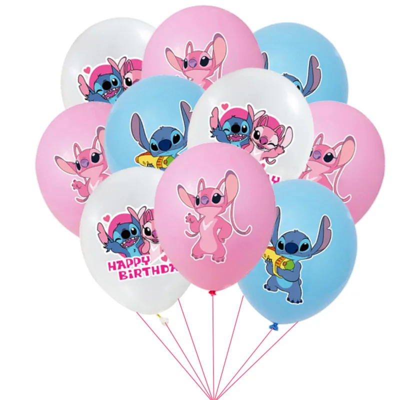 

10pcs 12inch Lilo & Stitch Birthday Party Latex Balloons Kids Birthday Party Decoration Baby Shower Balloon Globos Supplies