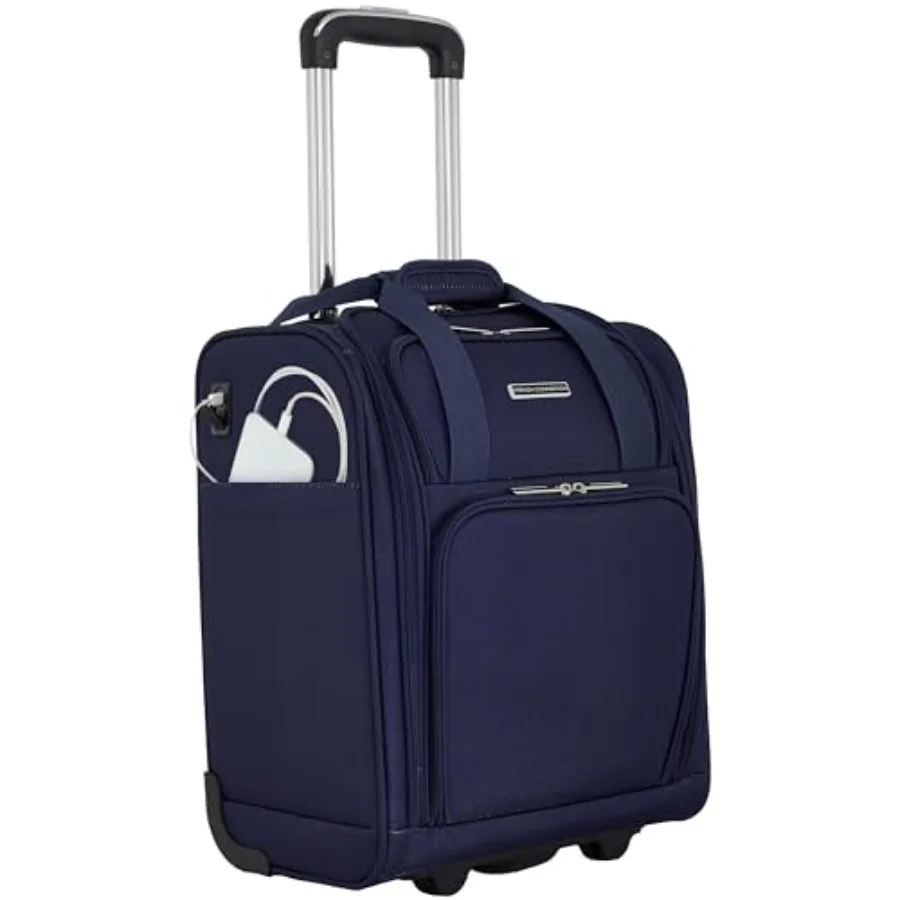 

16" Underseat Carry-On Luggage with USB/USB-C Ports
