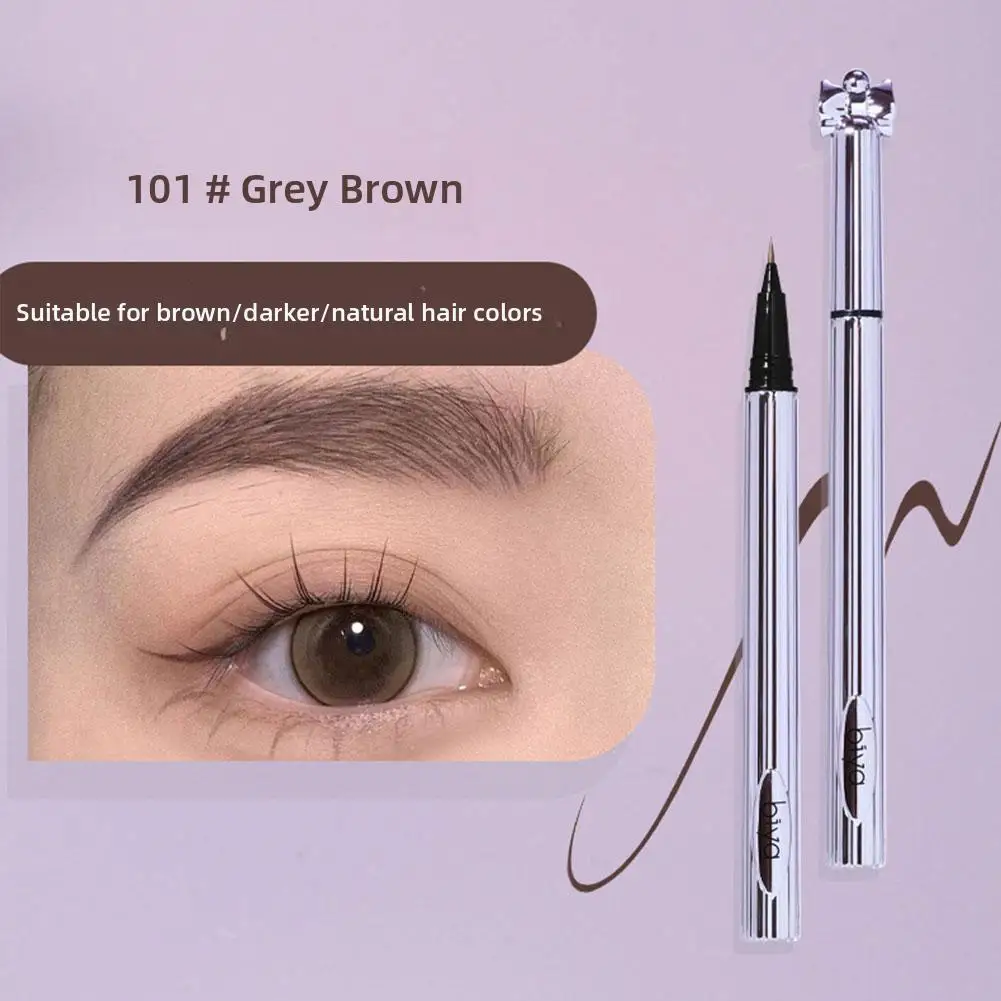 Lápiz líquido para cejas, punta ultrafina para trazos similar al cabello, pomada para cejas salvajes a prueba de manchas y sudor, fácil aplicación para principiantes