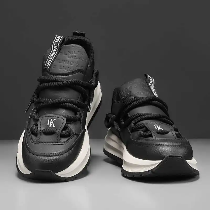 

With Holes Low Skates For Men Woven Shoes With Lacing Size 46 Mens Sneakers Sport Tenis Sapatos Unique Fat Choes Runing