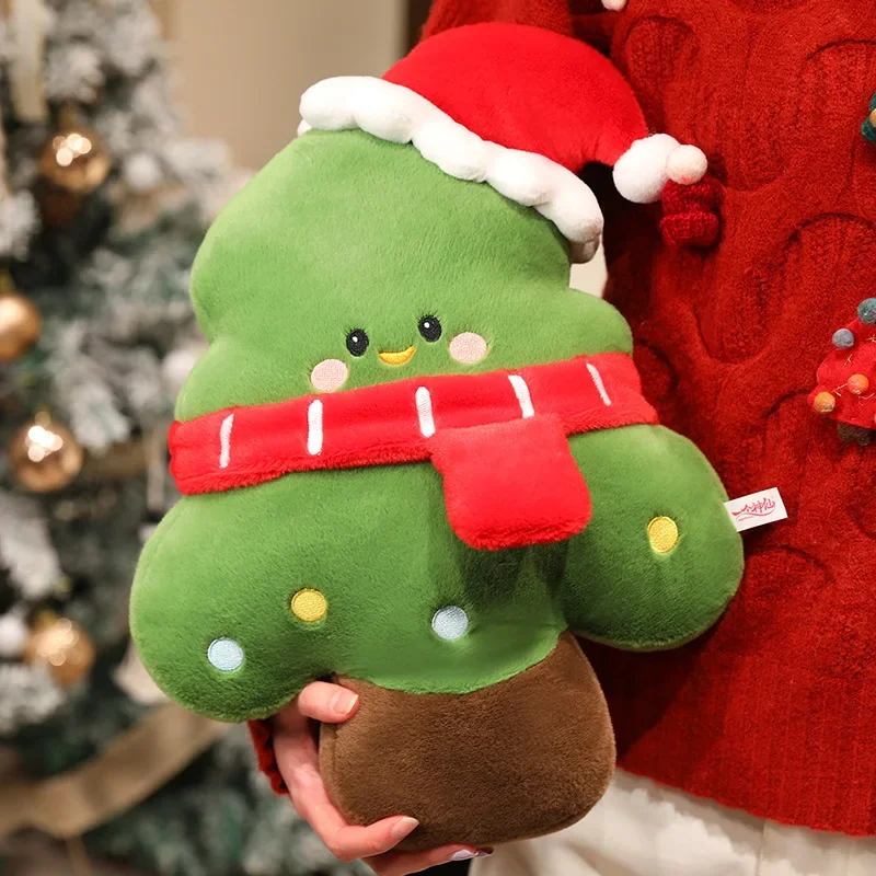 16/40cm Christmas Plush Doll Lovely Gingerbread Man Snowman Santa Claus Tree Cute Stuffed Figure Collectible Holiday Gift