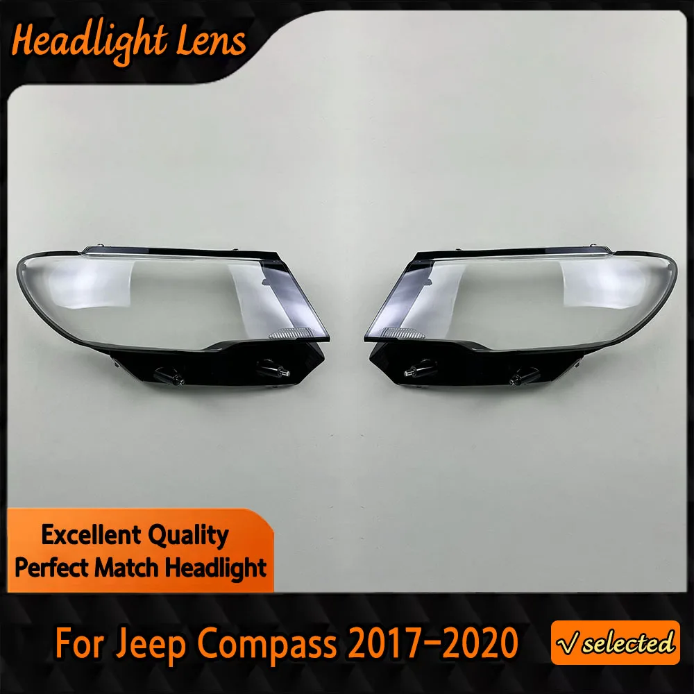 

Для Jeep Compas 2017 2018 2019 2020 авто фары крышка линзы фары абажур прозрачный абажур из плексигласа замена