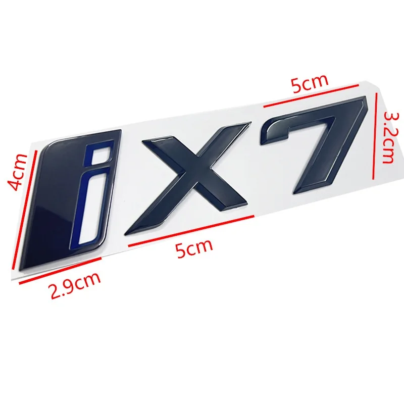 Car New Energy Alphanumeric Decal ConversionTail  Sticker Gloss Black ABS Material for Brilliance BMW IX I3 I4 I7 IX3 IX4 IX7