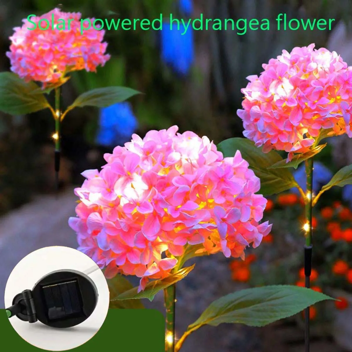 LED Solar Hydrangea Waterproof Outdoor Villa Courtyard Garden Light Christmas Decorative Light