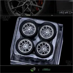 SpeedCG 1/64 Model Car Wheels HRE FF10 Refitting Parts Diameter 10mm For Racing Vehicle Toys Luxury Parts Hotwheels Tomica