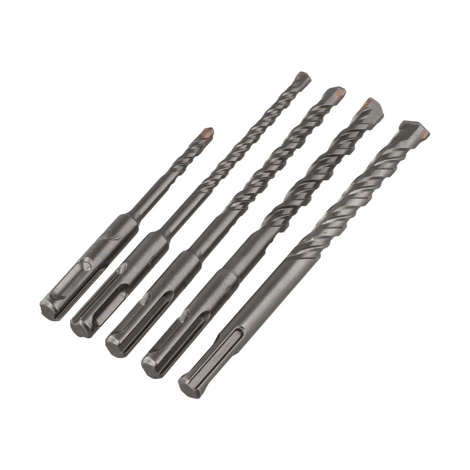 For SDS Plus Bits Concrete Double Auger Hammer 6/10/8/12mm Wall Brick Block Electric Hammer Masonry Bit Carbide Steel Drill Bit