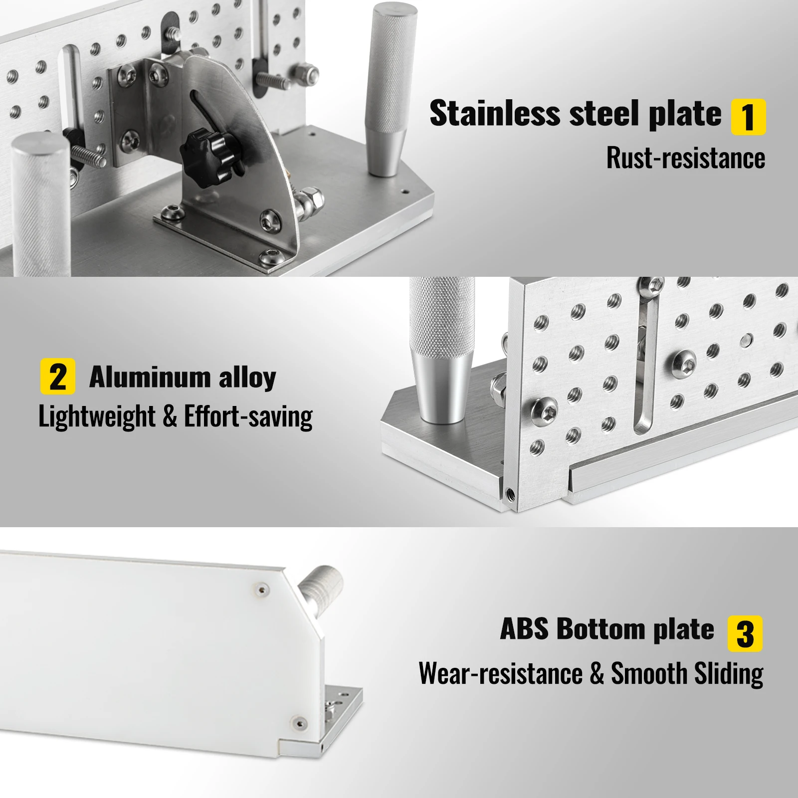 Imagem -03 - Vevor-ajustável Belt Knife Sharpener Jig com Alças Duplas Comprimento Sharpening Locator Belt Grinder 775 85 °115 °