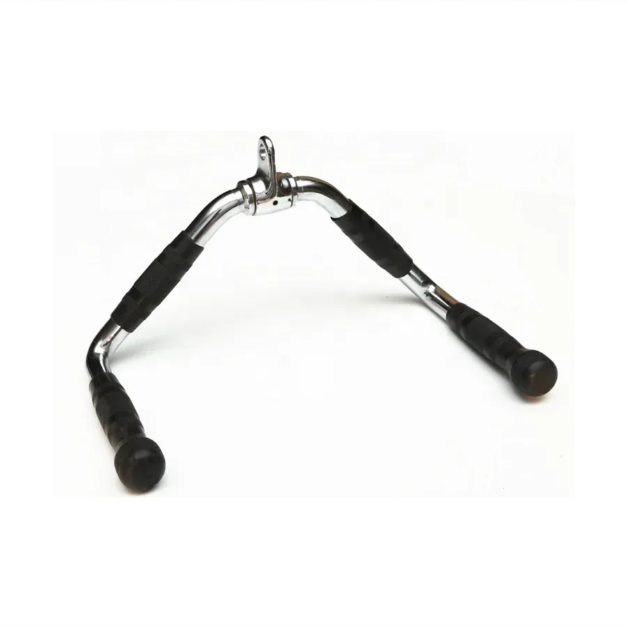 

l Gym Fitness Equipment stainless steel grip Bicep Press Wide Grip Cable Attachments Lat Pull Down Bar
