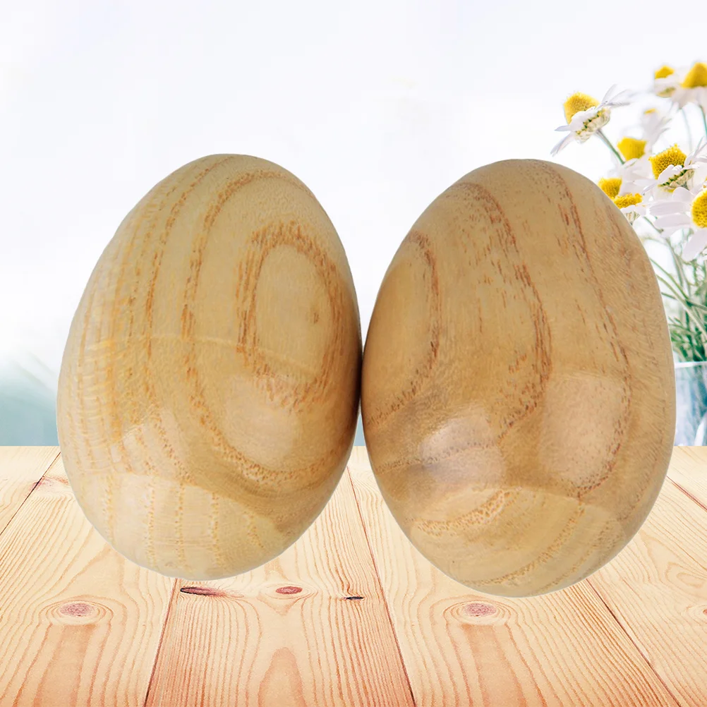 

Wooden Egg Maracas Shakers Music Percussion Toy Musical Instrument Toy for Kids Children