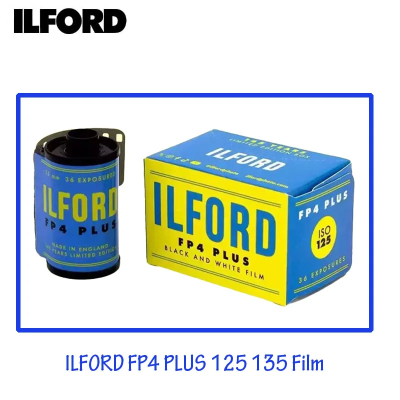 

1-10 рулонов винтажного издания на 145-летие ILFORD FP4 PLUS 125 135 Черно-белая пленка для пленочной камеры 35 мм (изготово полки: 2038)