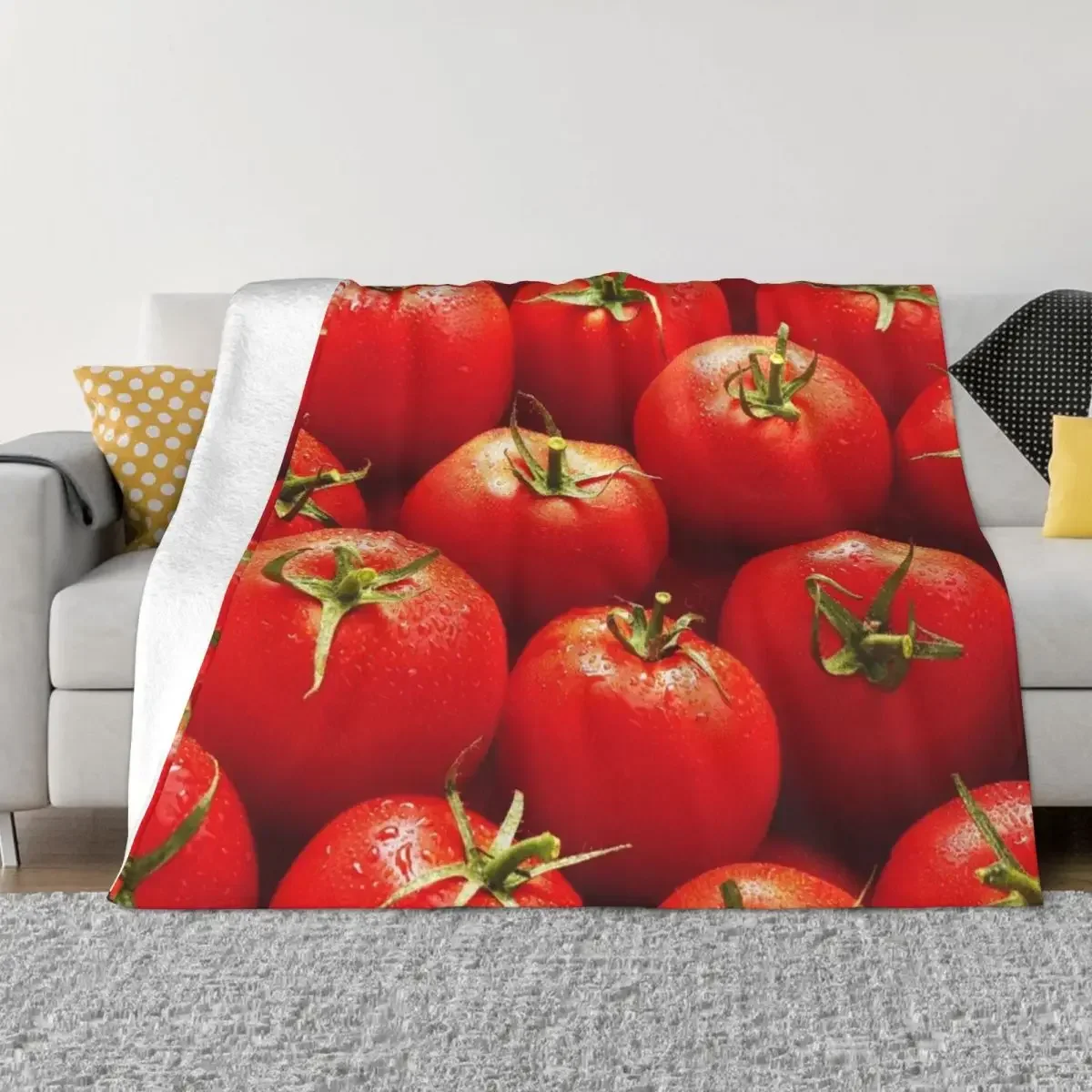 

Tomato Red Throw Blanket Decorative Throw Decoratives Moving Blankets