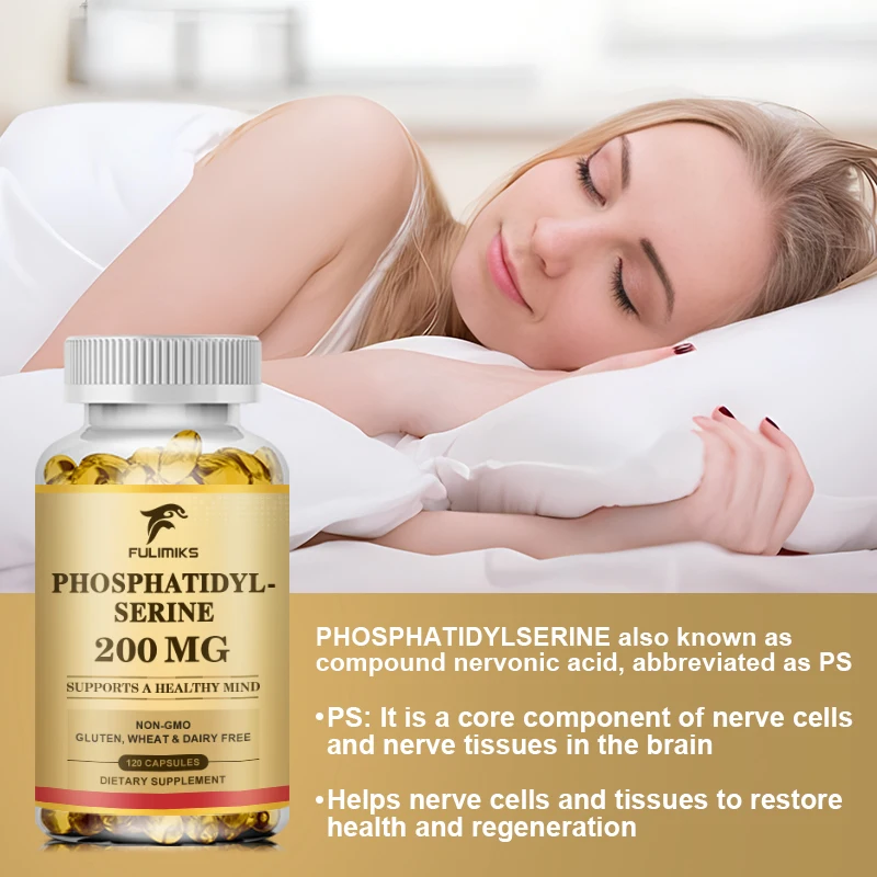 PhosphatidylSerine Capsules Premium Brain Health Supplement Supports a Healthy Mind & Cognitive Function