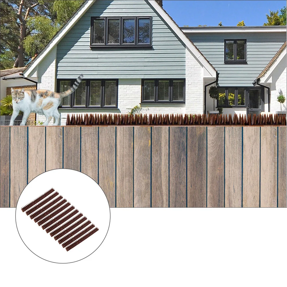 

12 pcs Bird Spikes Deterrent High Quality Plastic Long Lasting Wear Resistant Easy Install for Walls Windows Repellent