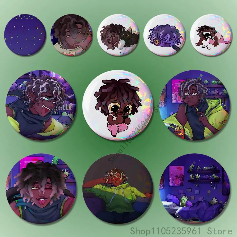 

Micah Yujin E-ERROR143 Custom Badges 75mm 44mm 25mm Brooch Backpack Hat Pins Accessories Toys Valentine gift