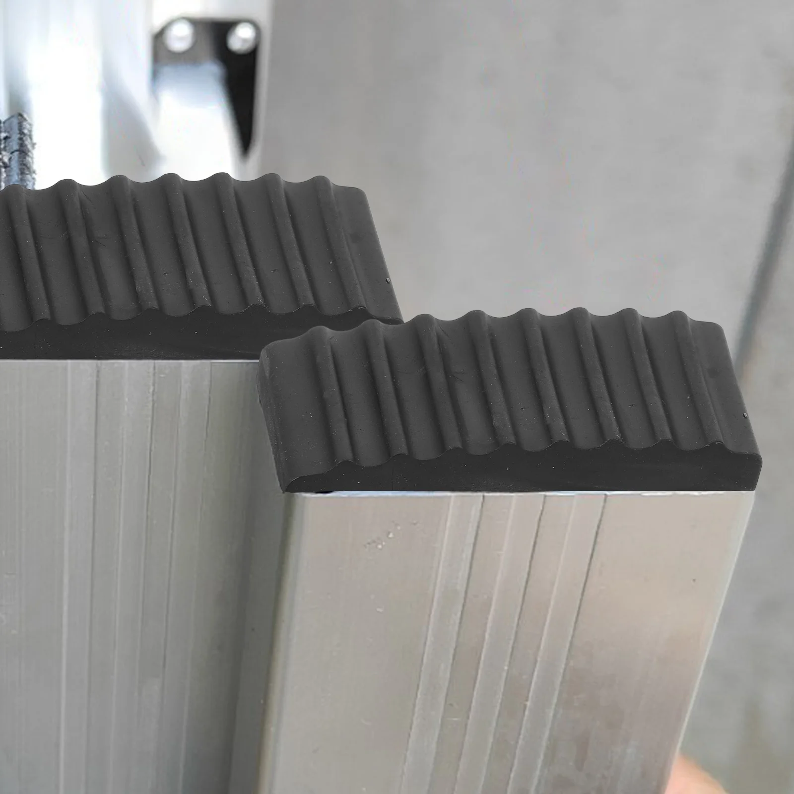Ladder Feet Rubber Pads Non Slip Covers Step Stabilizer Protective Prevent Scratching Home Office Easy Installation Construction