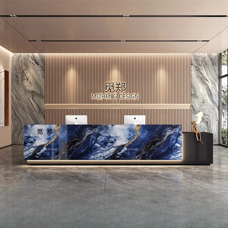 

Дизайнерские органайзеры Европейская Scrivania Коммерческая мебель Современный ресторан Стойки регистрации Компания Эстетические минималистичные столы