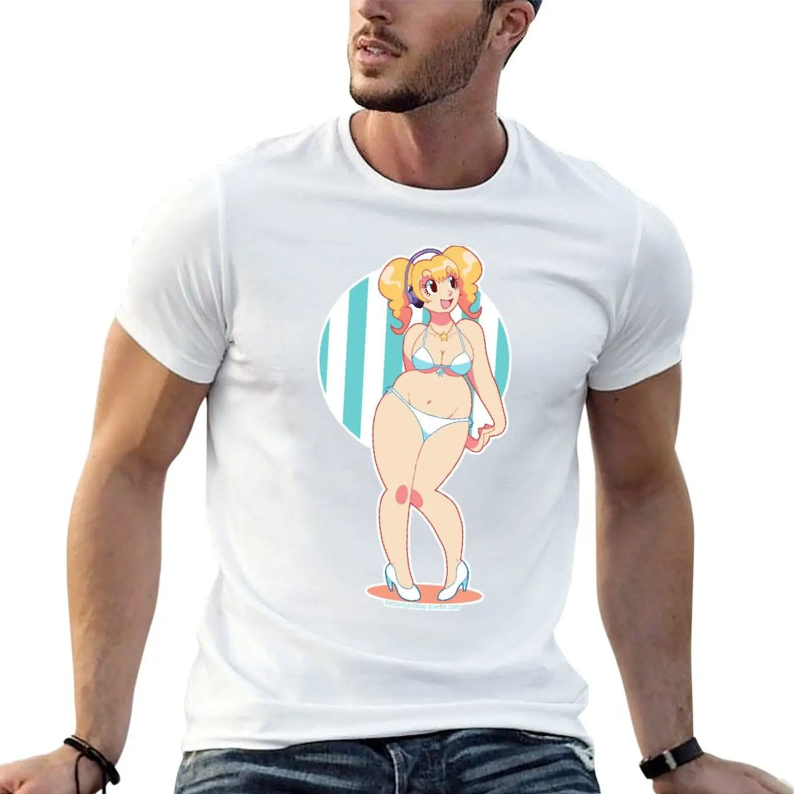 

Super Pochaco Bikini T-Shirt essential t shirt cotton t shirts high quality cotton t shirts man 100% T-shirt