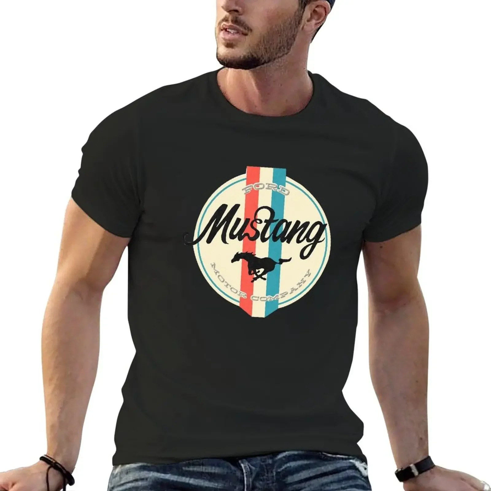 MUSTANG T-Shirt tops sports fans mens graphic t-shirts