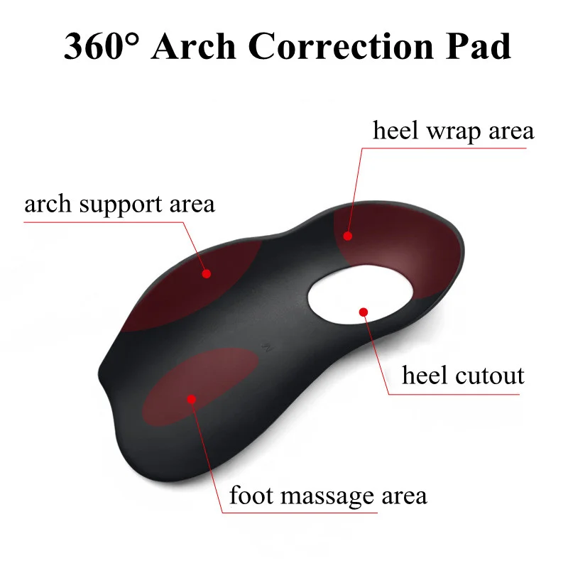 Orthotic Insoles For XO-shaped Legs Corrector Arch Support Plantar Fasciitis Shoes Orthopedic Insoles For Women Men Flat Feet