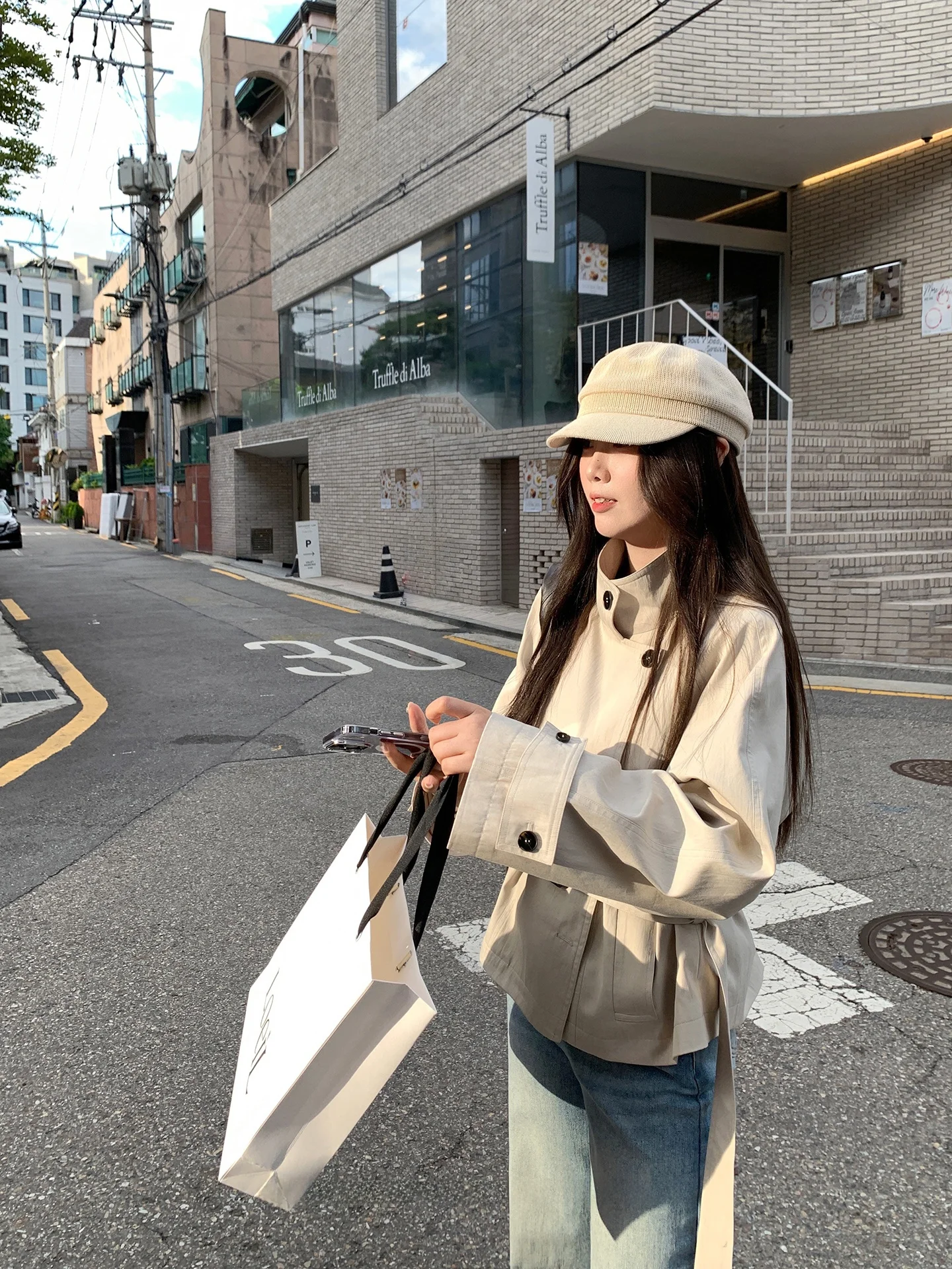 

Seoul Holiday ort Sle Briti воротник-стойка на талии пальто осень-зима корейская системная верхняя одежда женское модное пальто