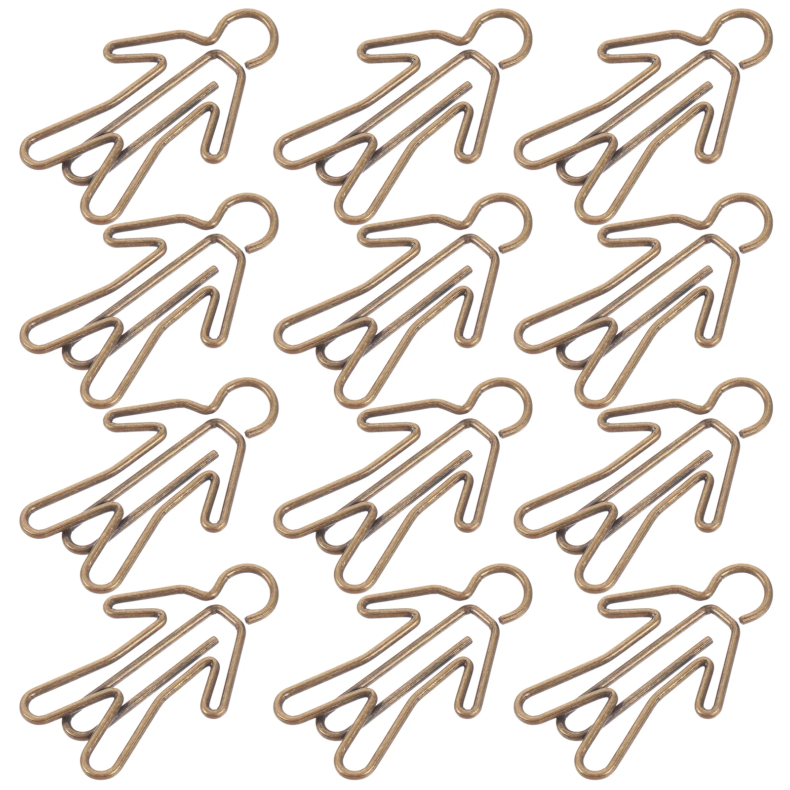 

20pcs Small Metal Paper Creative Shaped Bookmark Clips For Files Documents Notes Office Supplies Decorative Document Fixing