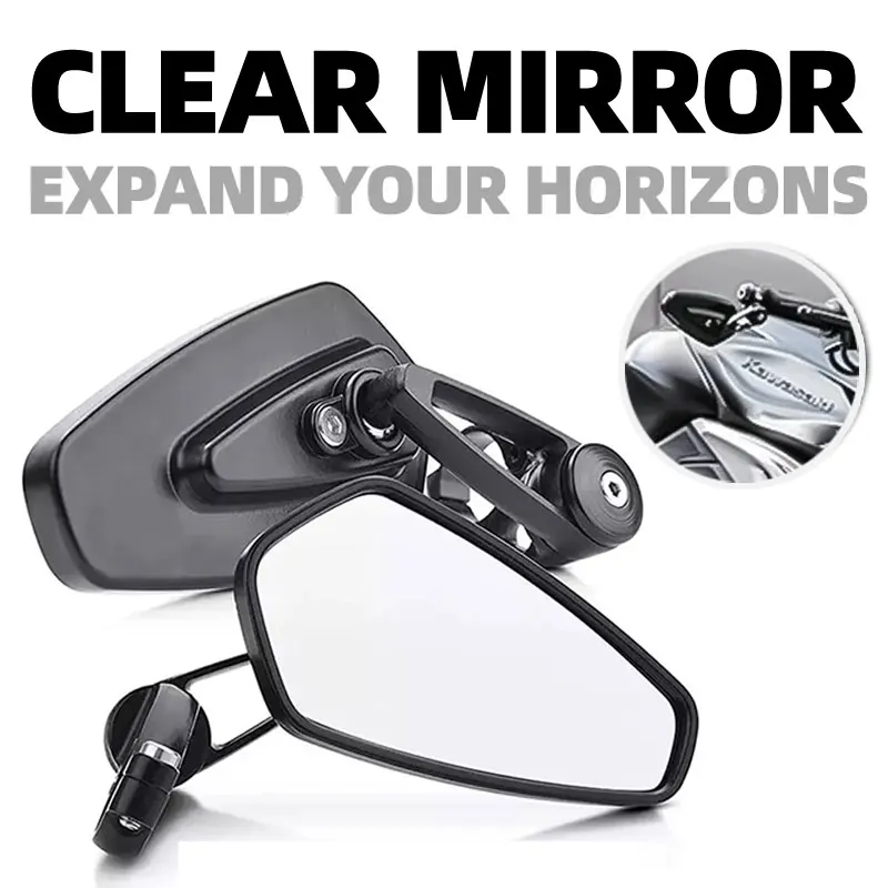 

Боковое зеркало на руле мотоцикла 7/8 "22 мм, подходит для мотоциклов и скутеров, зеркало заднего вида для мотоцикла, зеркало на руль