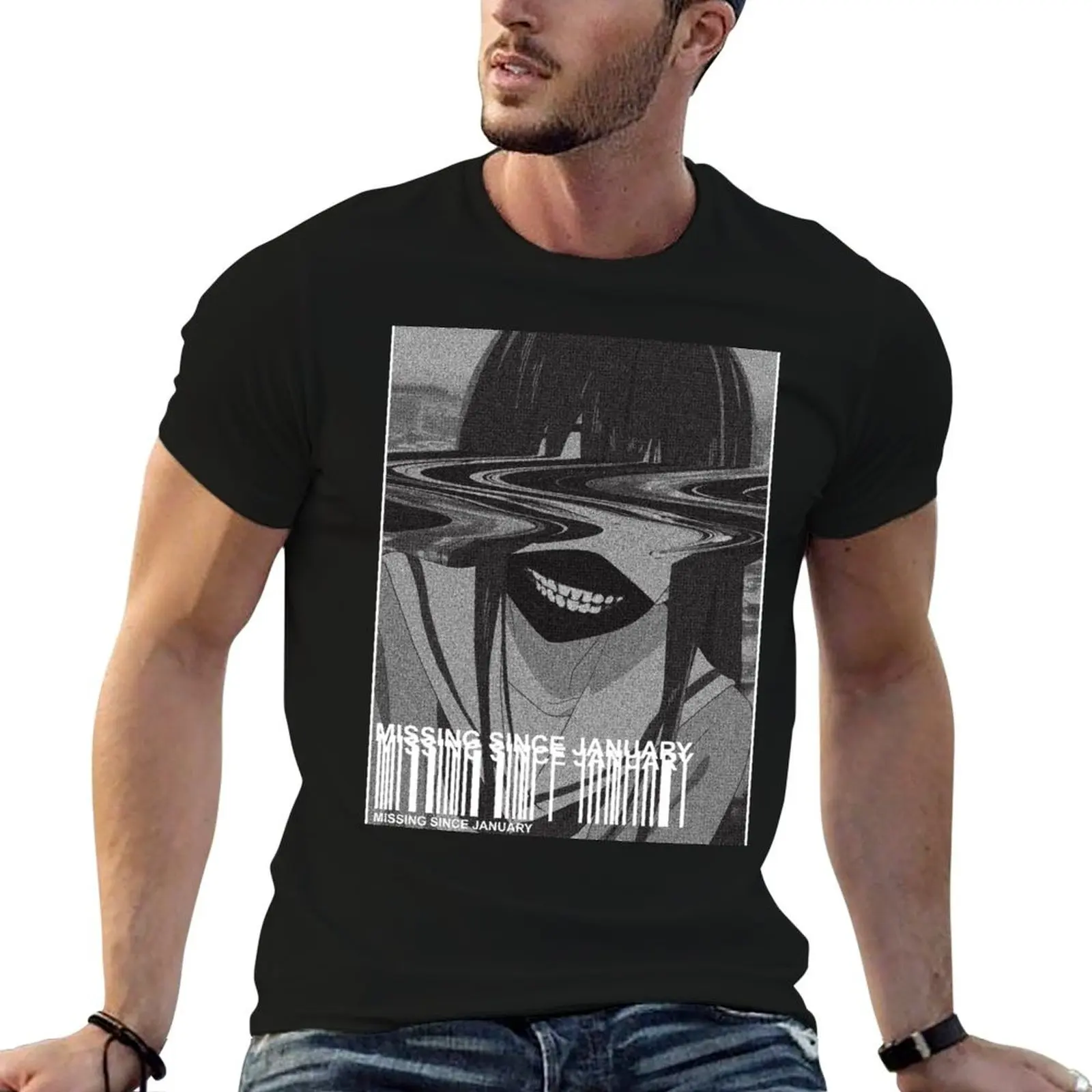 missing since january T-Shirt Non-Shrink Basic Cotton T-Shirt