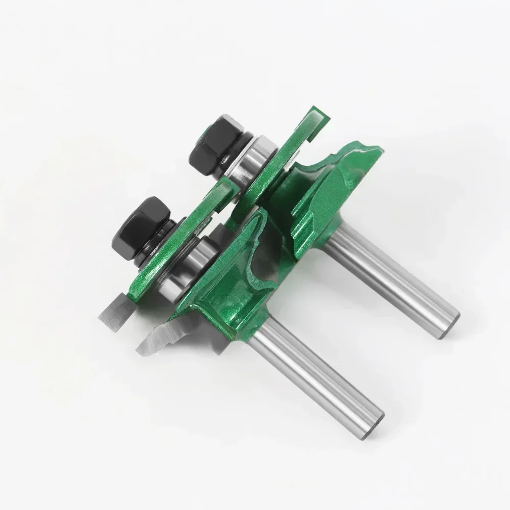 

2 шт., 12 мм, набор фрез для дверей шкафа, 8 мм, хвостовик, 2 бита, деревообрабатывающий резак Ogee, деревообрабатывающие фрезы