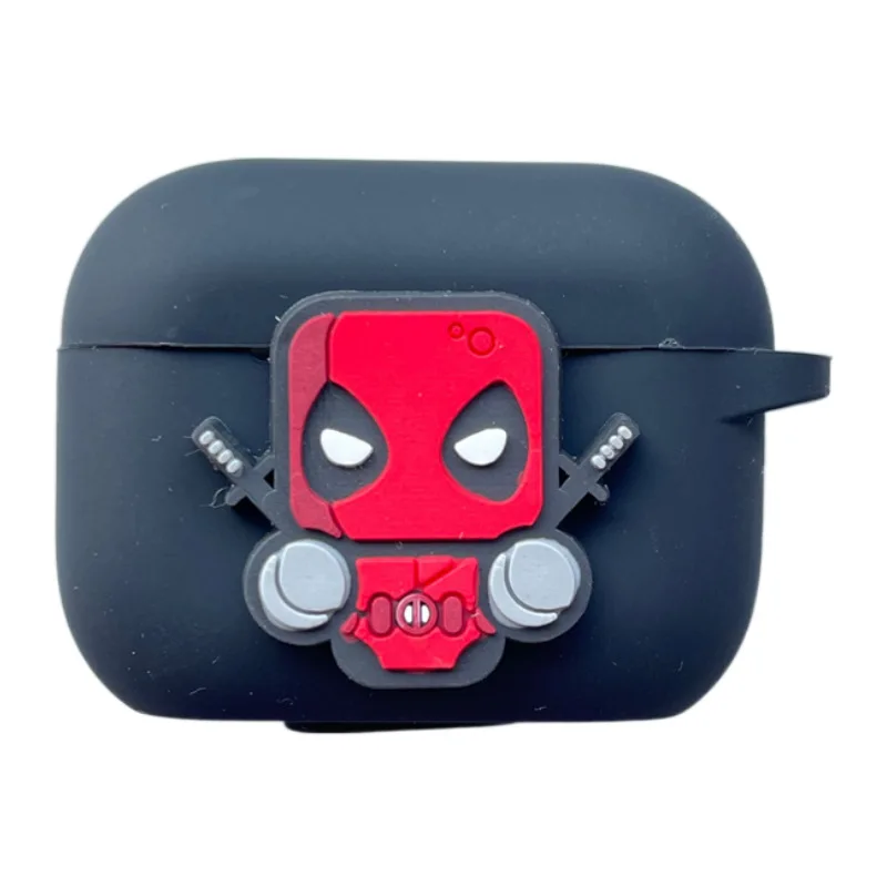 الكرتون ديدبول حقيبة سماعة الاذن ل Airpods 4 2024 سيليكون الغطاء الواقي ل Airpods Pro2 Pro 3 2 1 مع مفتاح سلسلة #5
