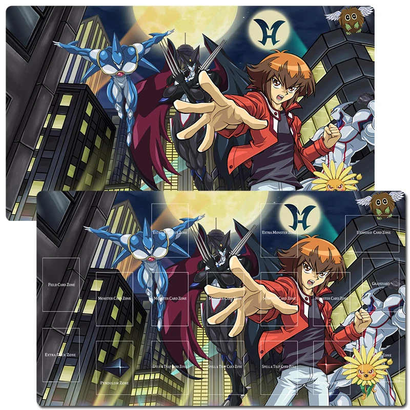 

YuGiOh Jaden Yuki TCG CCG Mat Trading Card Game Mat Playmat Mousepad Mouse Pad Rubber Table Desk Games Playing Mat