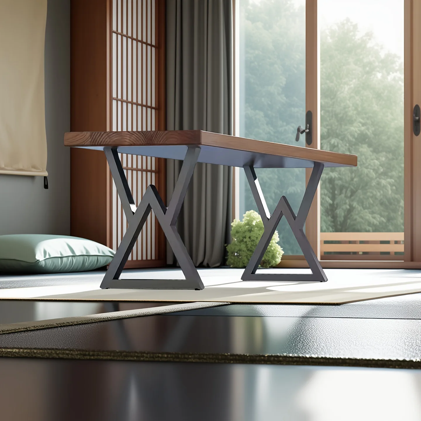 

Heavy-duty Wrought Iron Table Legs Metal Table Feet Desk Large Board Dining Table Furniture Legs TV Cabinet Support Legs