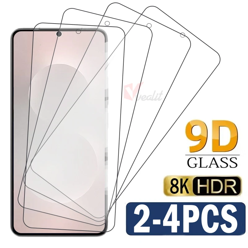 2-4pcs High end HD Tempered Glass For Samsung Galaxy S25 Edge S24 Ultra S23 S21 S20 FE S22 Plus Unlock Clear Screen Protectors