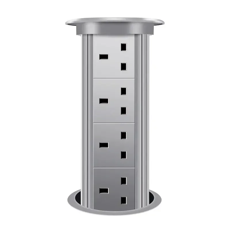 Imagem -06 - Poder Inteligente Pop up Cozinha Tomada de Torre Elétrica Desktop Outlet Multi Layer Worktop Mesa ue Reino Unido ue fr Extensão Levar Usb