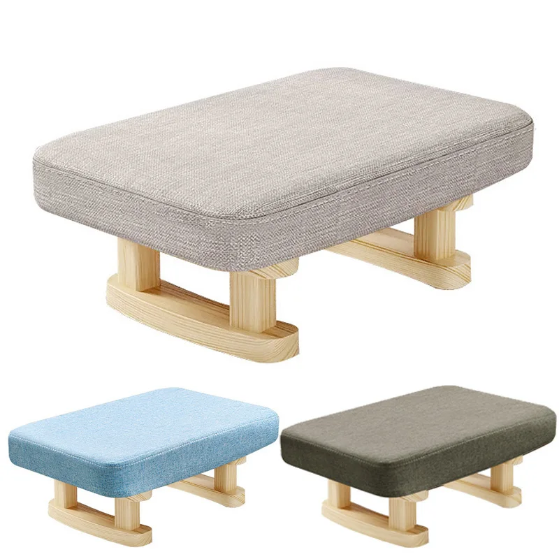 1Pc Creative Small Wood Stool Foot Rest Sofa Living Room Chair