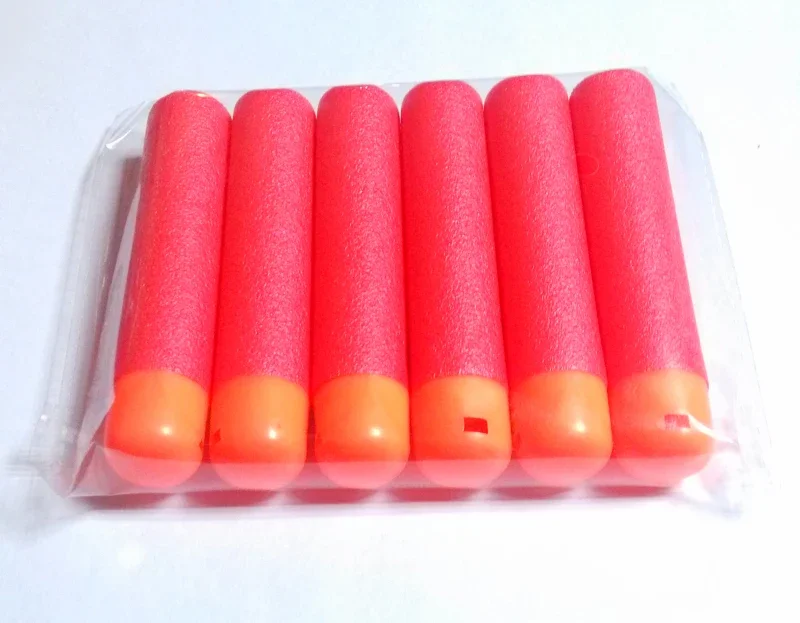 Balas de Rifle de francotirador rojo para niños, dardos de espuma de repuesto para pistola de juguete, balas de cabeza de agujero grande, regalo, 30 piezas, 9,5x1,8 cm