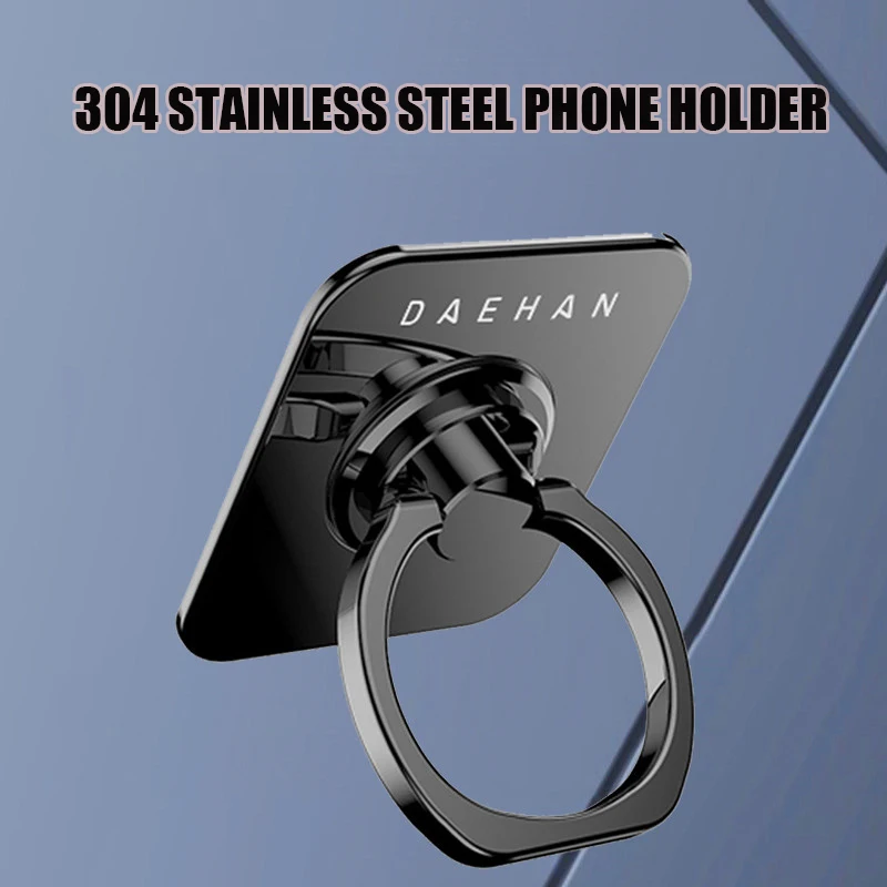 

DEAHAN 304 Stainless steel finge ring cell phone holder stand 360 Adjustable hook Ring finger Kickstand For smartphone Bracket