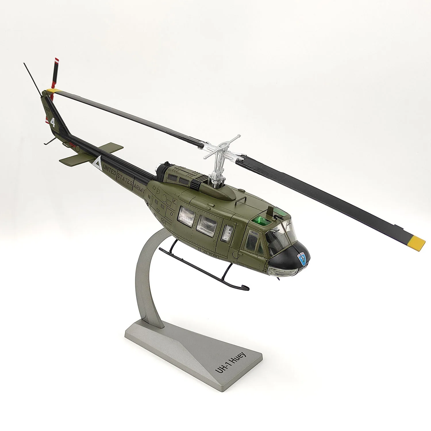 Diecast AF1 1/48 escala American UH-1 Huey helicóptero aleación avión modelo coleccionable juguete para regalo exhibición de recuerdo