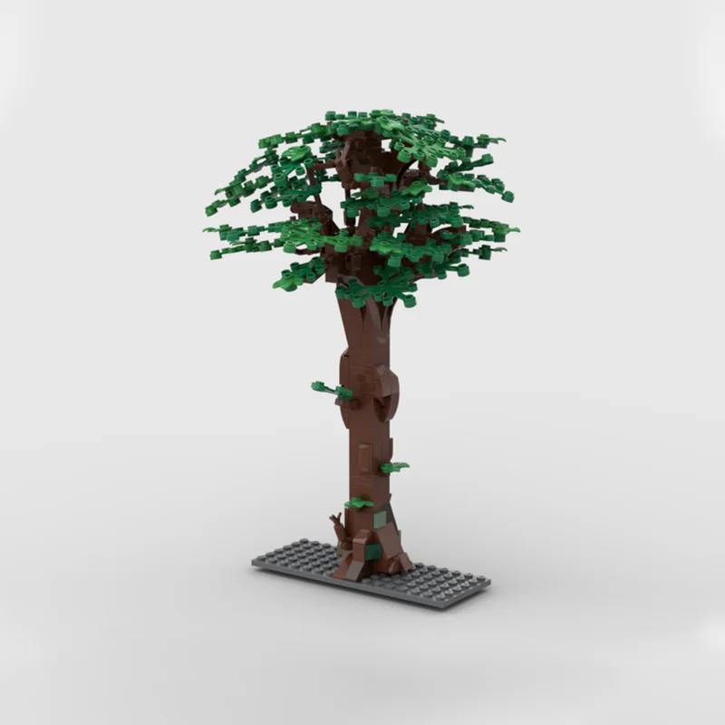 247 قطعة MOC شجرة البلوط المشتركة Quercus Robur Cityed نموذج هدية الكريسماس اللبنات العمارة لتقوم بها بنفسك لعبة إبداعية فكرة الطوب #2
