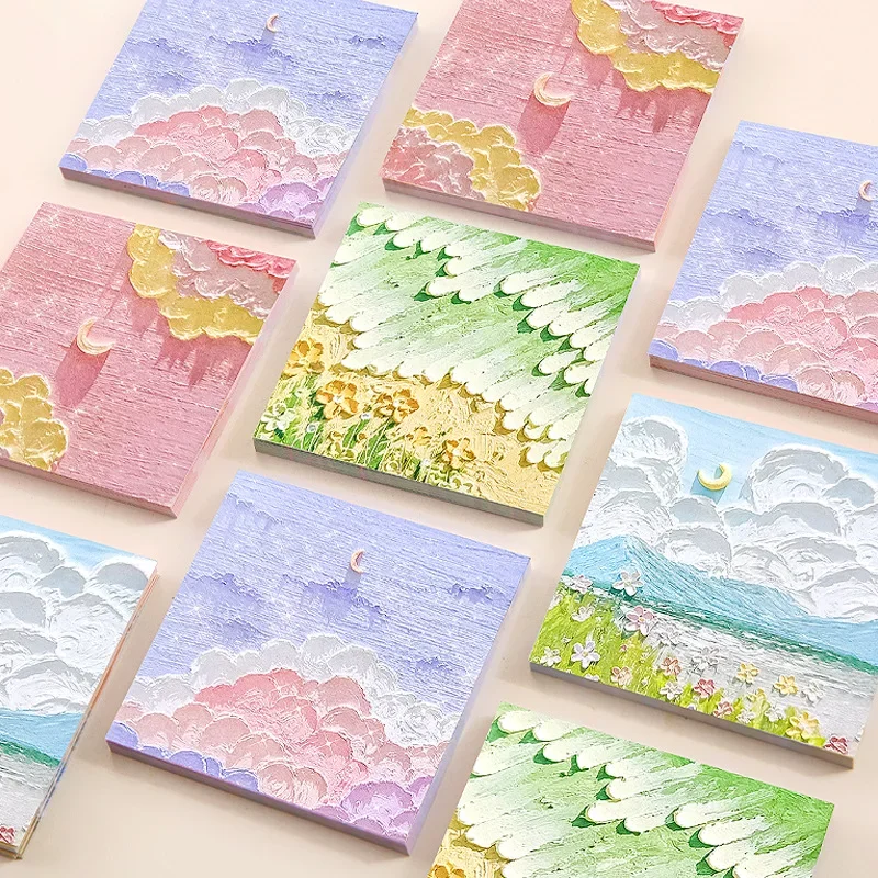 

Landscape Sticky Notes Students Use N Stickers Oil-Painting Sticky Note Self-Stick Notes