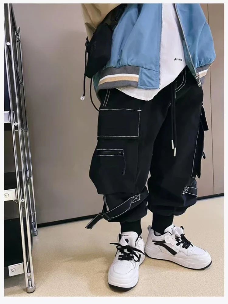 

Boys' Pants Handsome Children's Spring and Autumn New Loose Fashion Casual Pants 2025 Boys' Fashion Versatile Pants