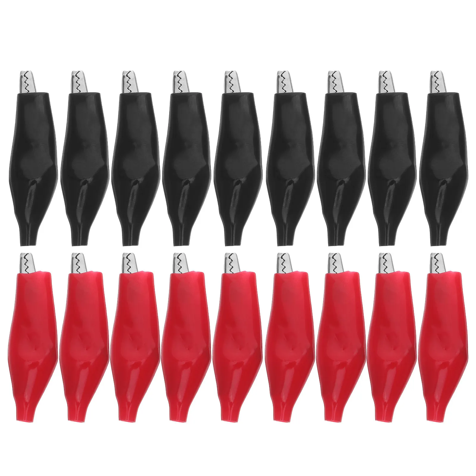 48Pcs Insulated Gator Clips Robust Spring Loaded Jaws for Reliable Battery Terminal Connection Electrical Test Clamps Assortment