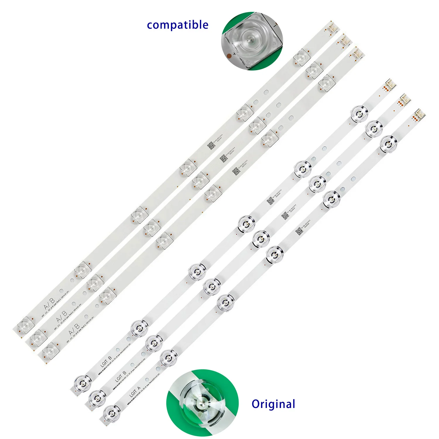 

15pcs/5set LED backlight strip for 32LB5800 32LB5610 32LB552B 32LF595B 32LB552U 6920L-0418D 0419D 6916L-1841A 1842A