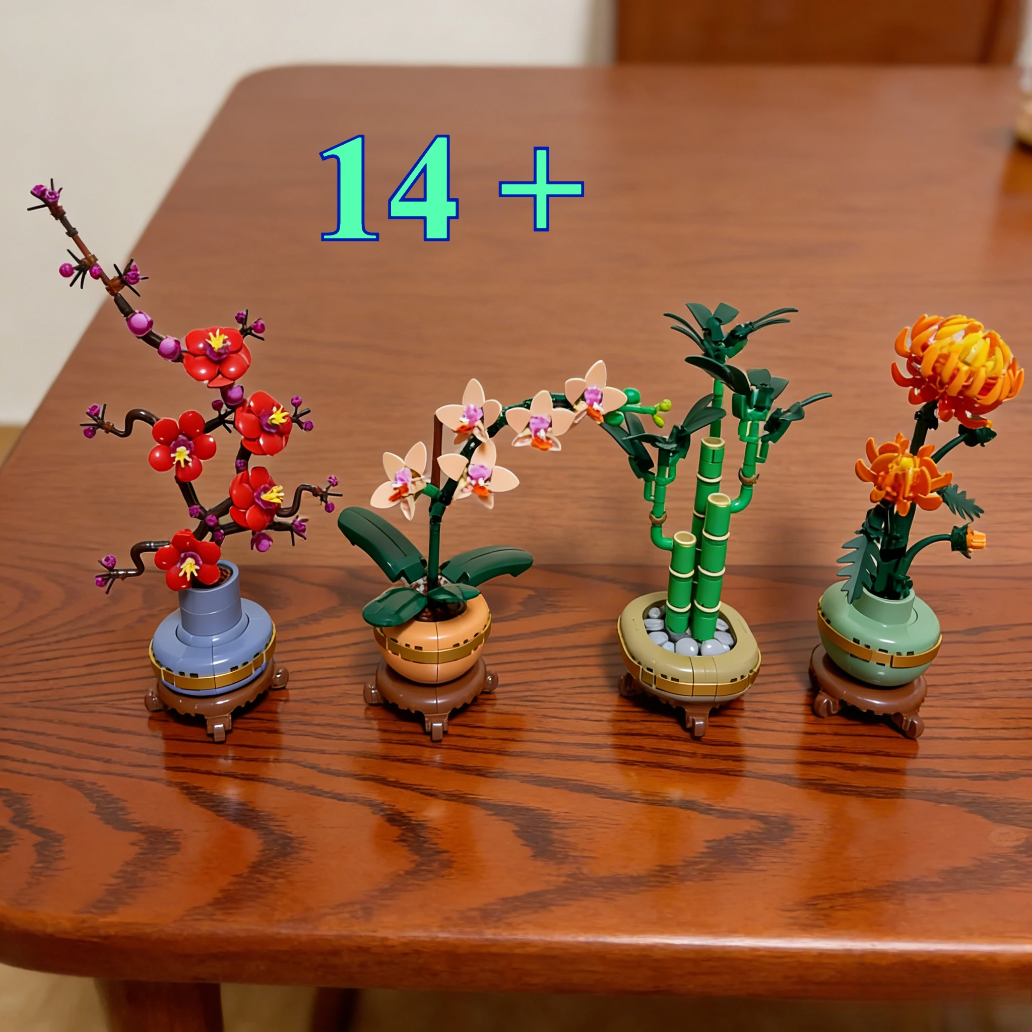 

Наборы строительных блоков Bouquet Blossom 10368, 10369, 10344, 10343, совместимые с деталями Lego, подходят для подарков на день рождения.