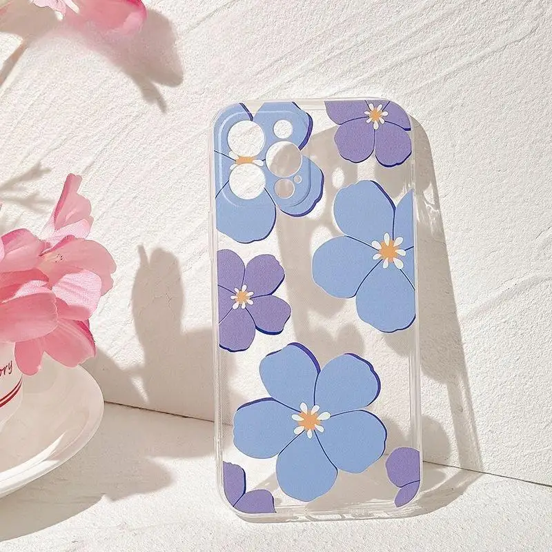 Flower Case For Samsung Galaxy A54 A55 A35 A14 A34 A25 A24 A15 A52 A53 A52S A72 A73 M23 M54 5G A03 Core A02 A03S A12 A13 A22