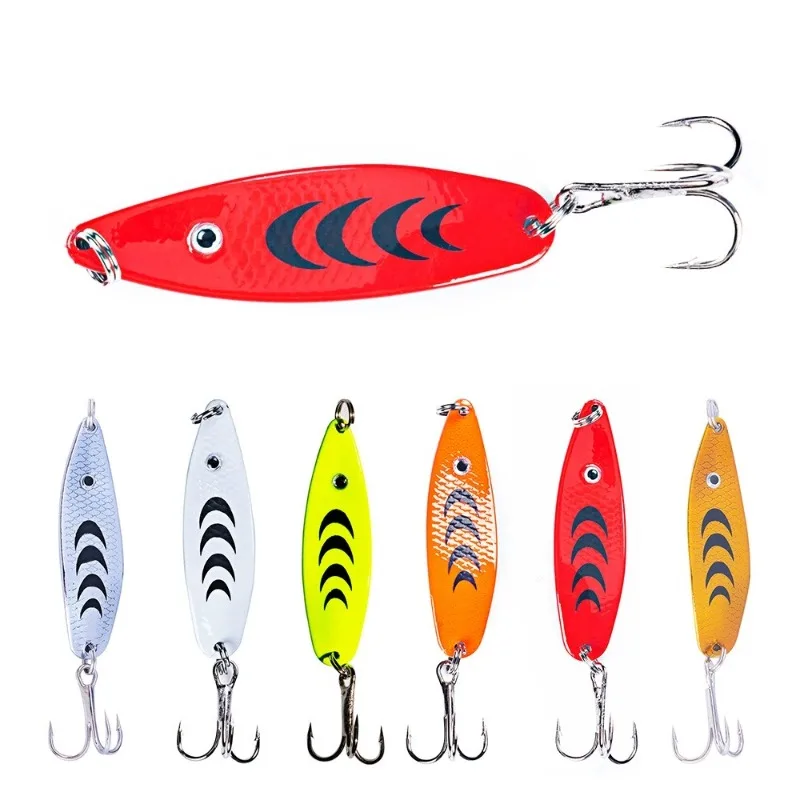 

1PC Spoon Fishing Lures Spinner Bait Wobblers Jig Lures Pesca Isca Artificial VIB Sequins Hard Baits for Carp Fish