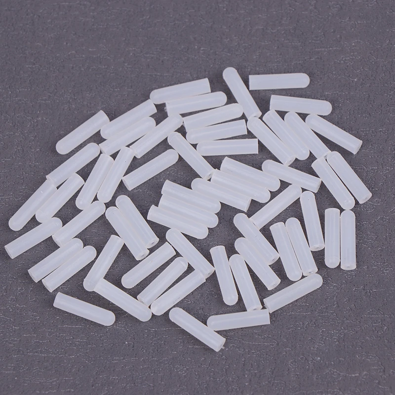 Silicone Dispensing Needle Capa protetora, Seringa Cap, Acessórios eletrônicos, 50pcs