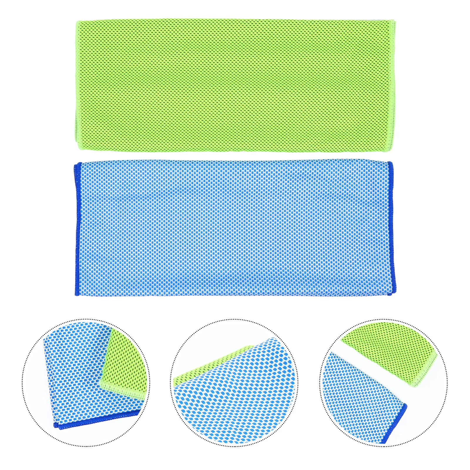 

2 шт. охлаждающих полотенец: быстросохнущие, мягкие, приятные для кожи, для путешествий, кемпинга, фитнеса, охлаждающие полотенца-салфетки