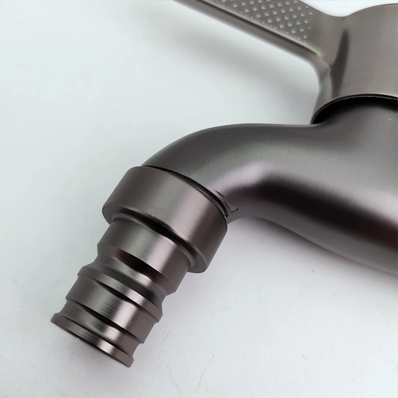 1 PC Grey 304 stainless steel grey single cooling faucet, outdoor garden faucet
