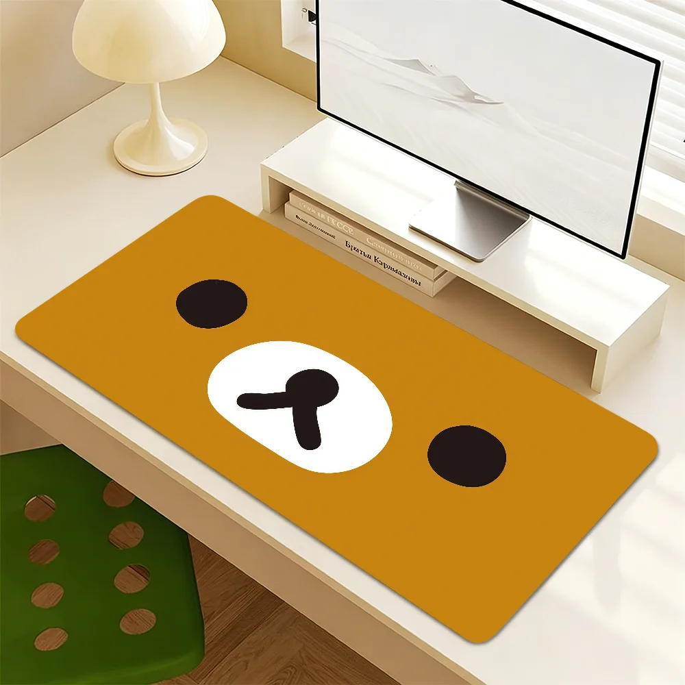 R-rilakkuma-a anime cute Mouse Pad Non-slip Thickened MousePad Writing Lockedge Office Student Gaming Cushion Large