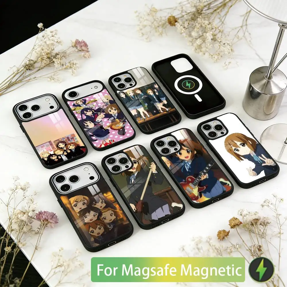 K-ON_  Phone Case For iPhone17,16,15,14,13,12,11 Plus,Pro Magnetic with Magsafe Wireless Charging